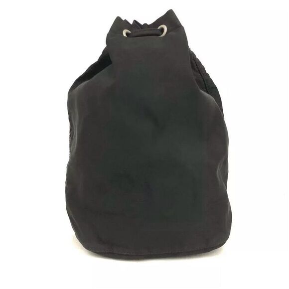 Prada Black Nylon Drawstring Pouch with Logo - Picture 3 of 8